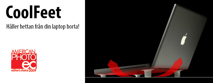 Bluelounge CoolFeet - håller hettan från din laptop borta!