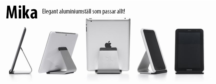 Bluelounge Mika - elegant aluminiumställ som passar allt!